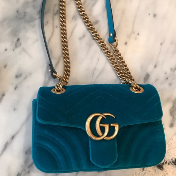 Gucci Handbags - Gucci Marmont mini velvet shoulder bag